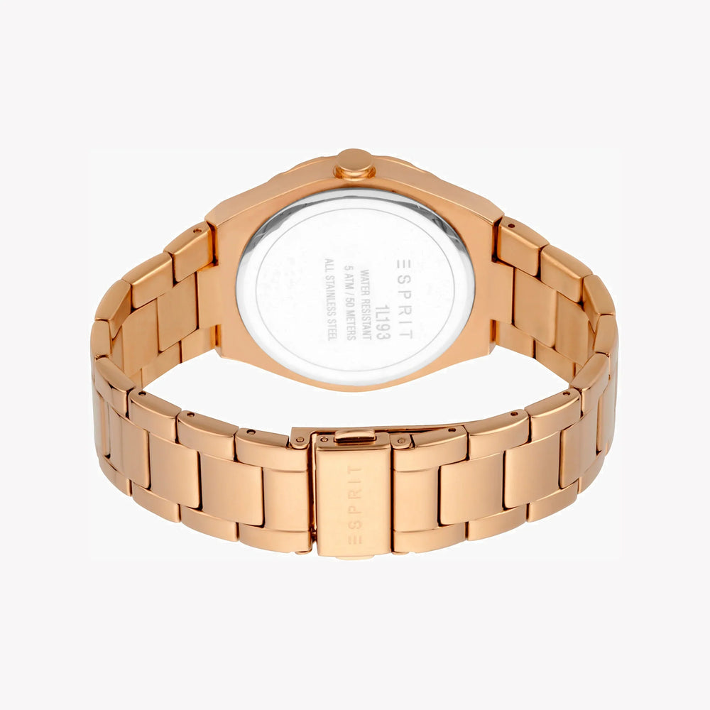 Esprit Women's Rose Gold Watch, Grey Dial | Es1l052m0015 by i-watch