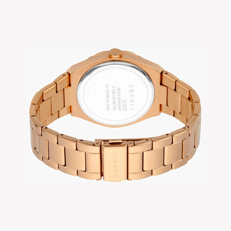 Esprit Women's Rose Gold Watch, Grey Dial | Es1l052m0015 by i-watch