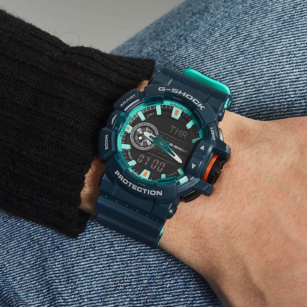 CASIO G-SHOCK GA-400CC-2ADR BOLD SPORTY STYLE - VIBRANT BLUE TIMEPIECE FOR ADVENTURE-READY MEN-i-Watch-2