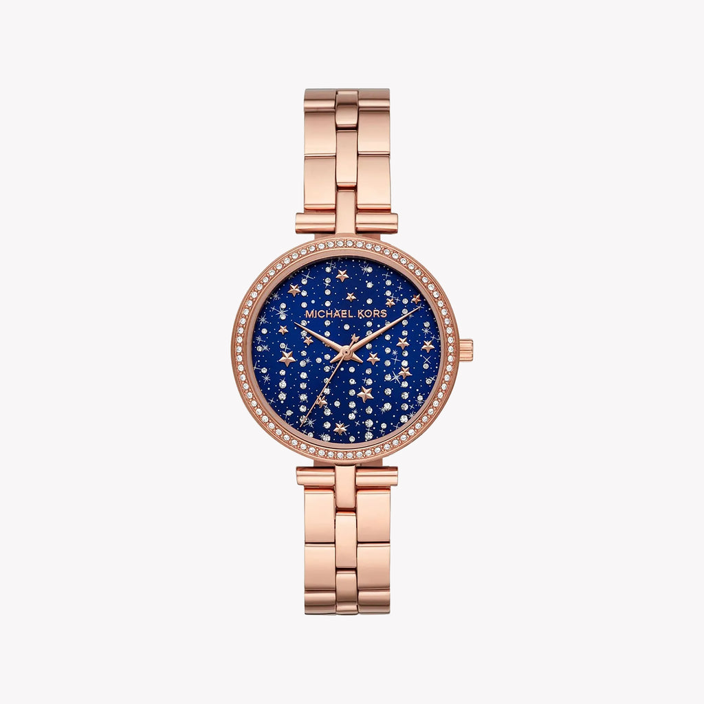 MICHAEL KORS MK4451 CHIC RADIANCE - ROSE GOLD & BLUE DIAL ELEGANCE Women's Watch