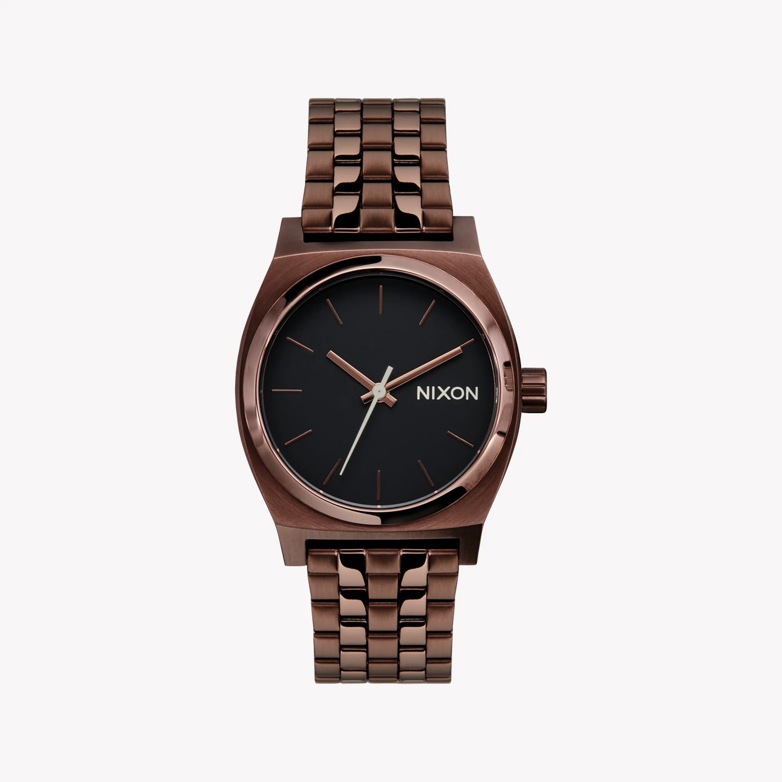 Nixon Men's Brown Stainless Steel Watch, Black Dial | A1130-5244 by i-watch