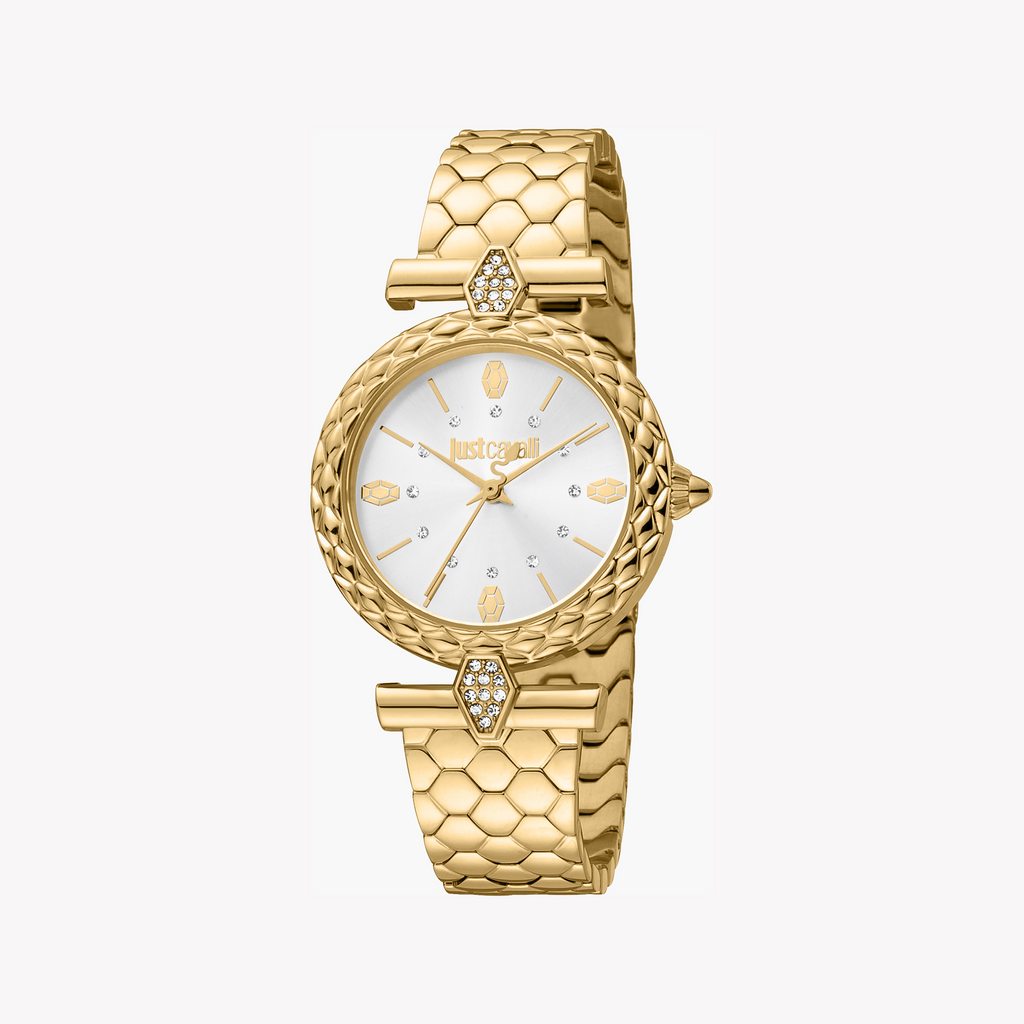 JUST CAVALLI JC1L213M0055 - ELEGANT GOLD-ACCENTED TIMEPIECE FOR WOMEN