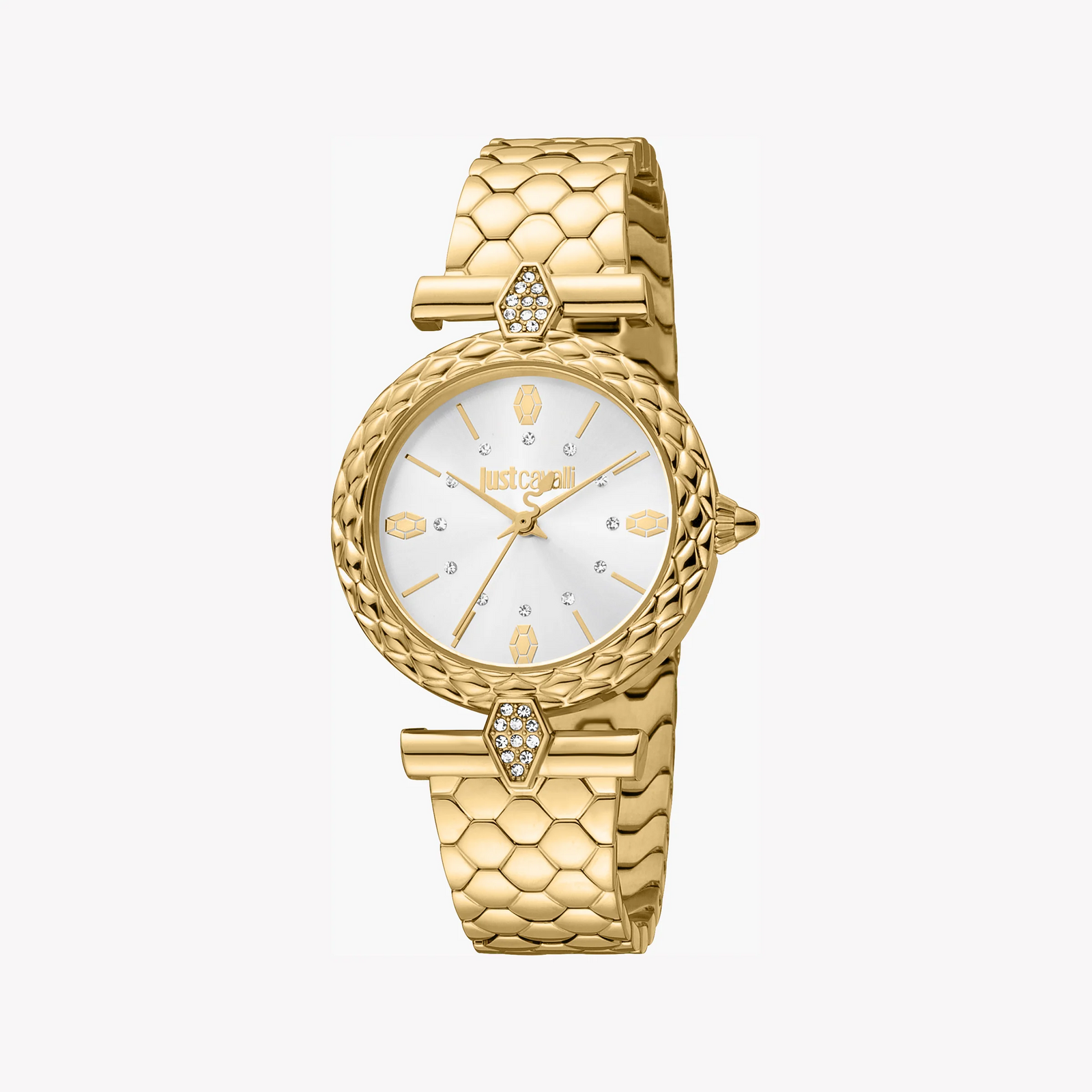 Just Cavalli Women's Gold Watch, Silver Dial | Jc1l213m0055 by i-watch