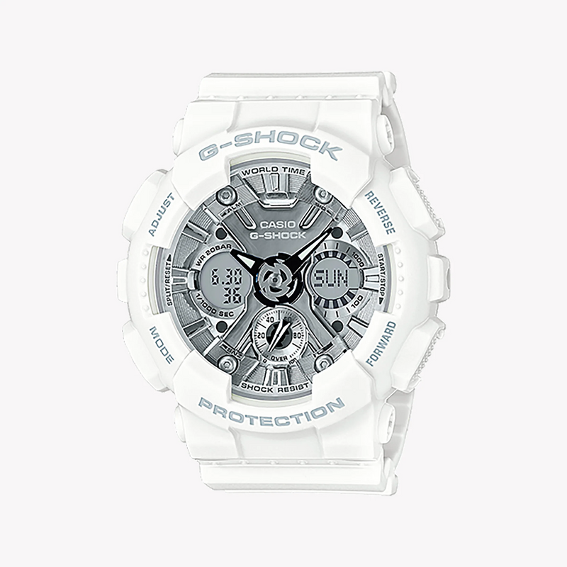 Casio G-Shock Gma-S120mf-7a1dr - Adventurous Elegance Women's Watch With White Resin Band by i-watch