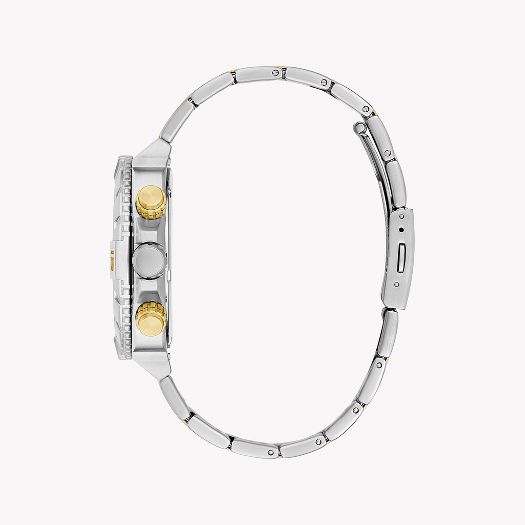 GUESS GW0800G1 - BOLD TIMEPIECE FOR THE MODERN MAN - STUNNING GREEN DIAL & GOLD/SILVER BAND-i-Watch-2