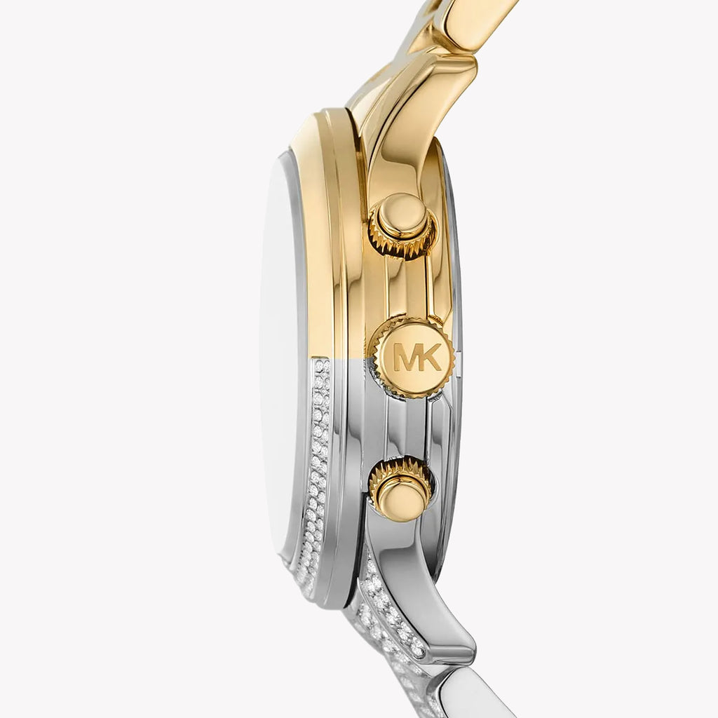 MICHAEL KORS MK7329 - BOLD SOPHISTICATION WOMEN'S TIMEPIECE IN SILVER-GOLD & GOLD DIAL-i-Watch-2