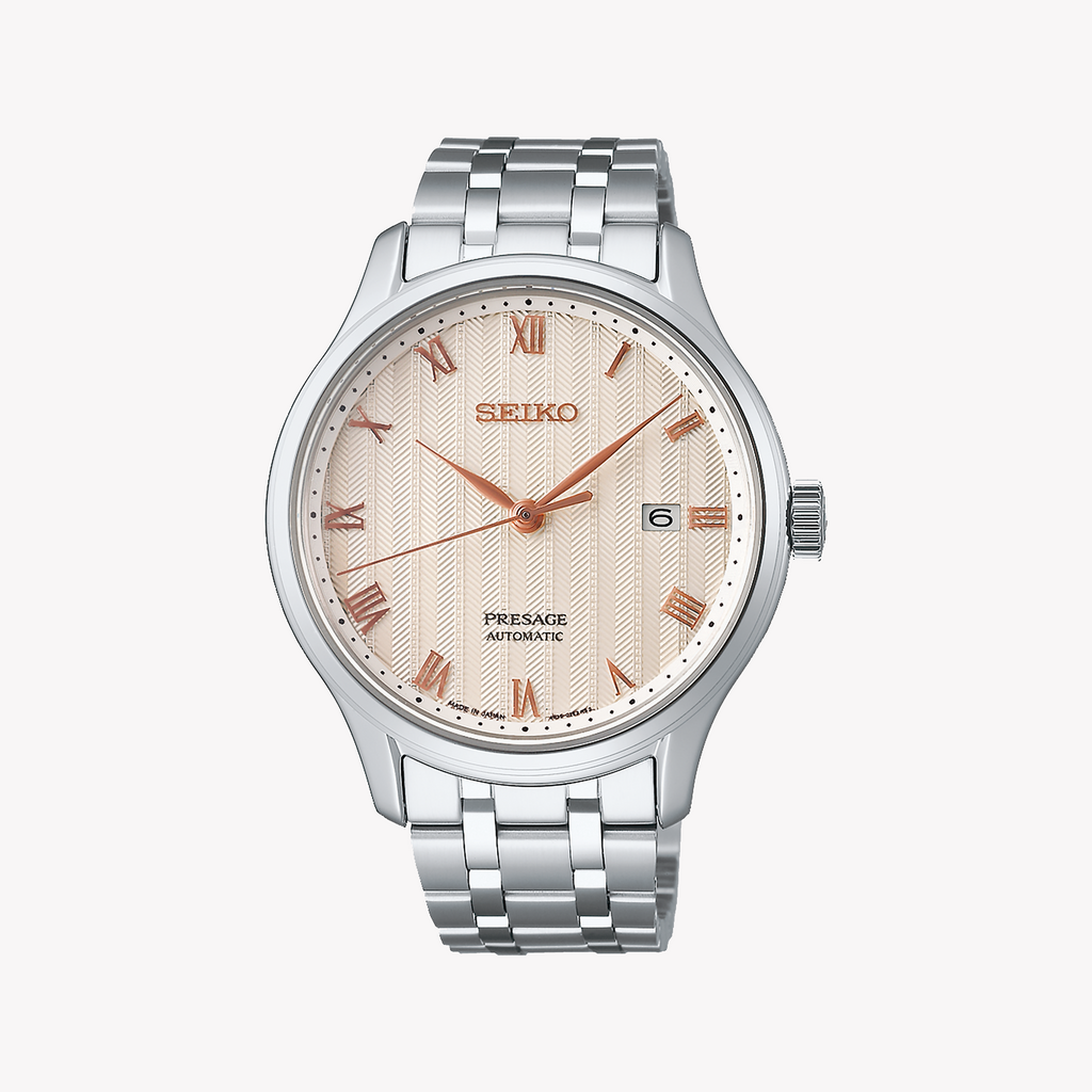 Seiko Presage SRPF45J1 Automatic Watch for Women - Pink Dial-i-Watch