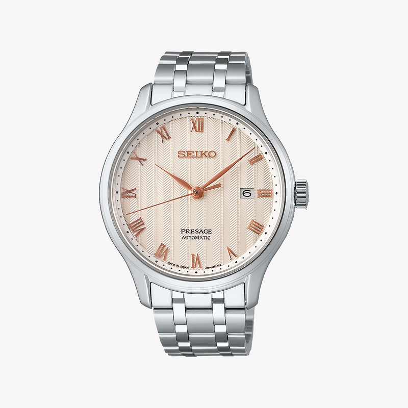 Seiko Presage SRPF45J1 Automatic Watch for Women - Pink Dial-i-Watch