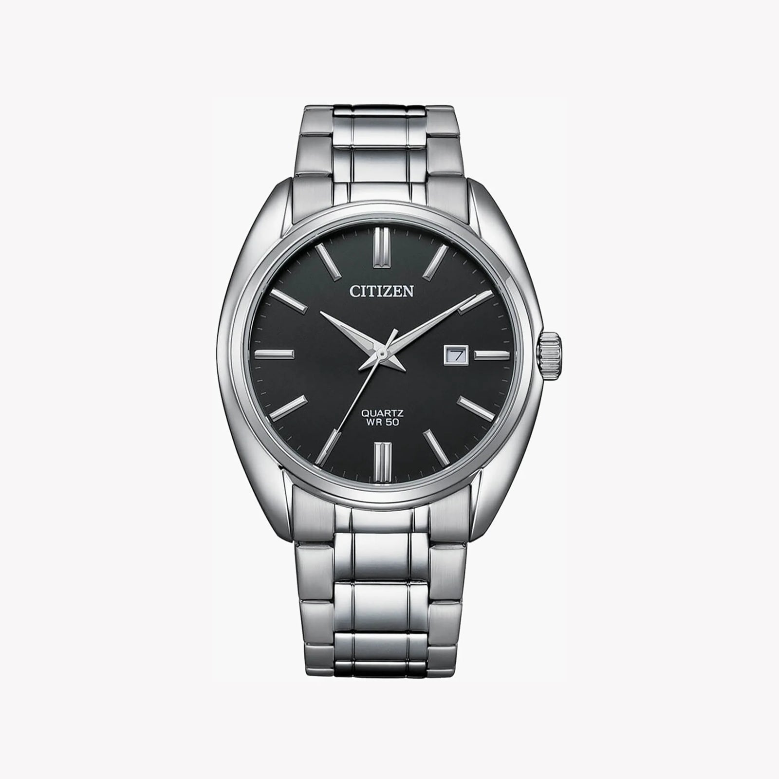 Citizen Men's Silver Watch, Black Dial | Bi5100-58e by i-watch