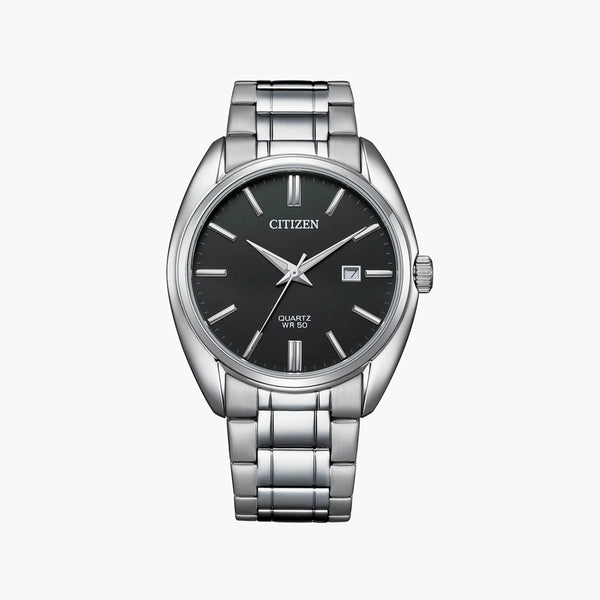 Citizen Men's Silver Watch, Black Dial | Bi5100-58e by i-watch