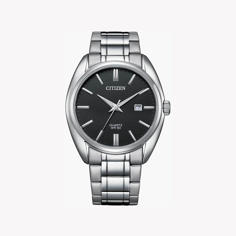 Citizen Men's Silver Watch, Black Dial | Bi5100-58e by i-watch