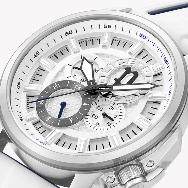 Police Men's Silver Watch, White Dial | Pewjq0005105 by i-watch