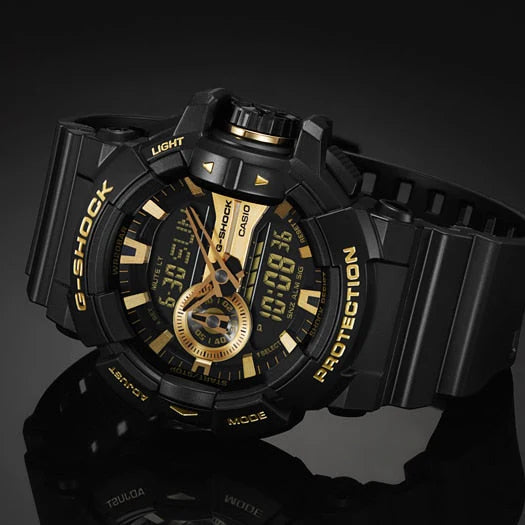 G-Shock Men's Black Resin Watch, Digital Dial | Ga-400gb-1a9 by i-watch