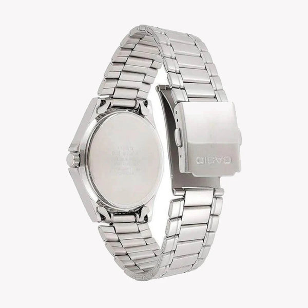 Casio Men's Silver Stainless Steel Watch, Black Dial | Mtp-1239d-1a by i-watch