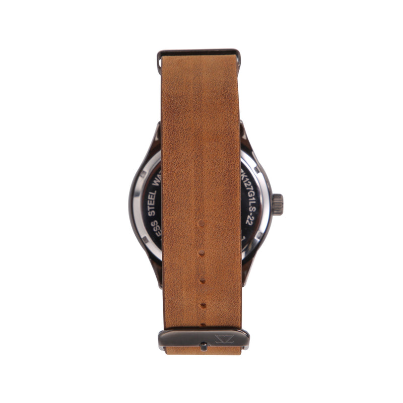 Zink Zk127g1ls-22-B Elegant Timepiece - Classic Brown Leather & Black Dial Men's Watch by i-watch