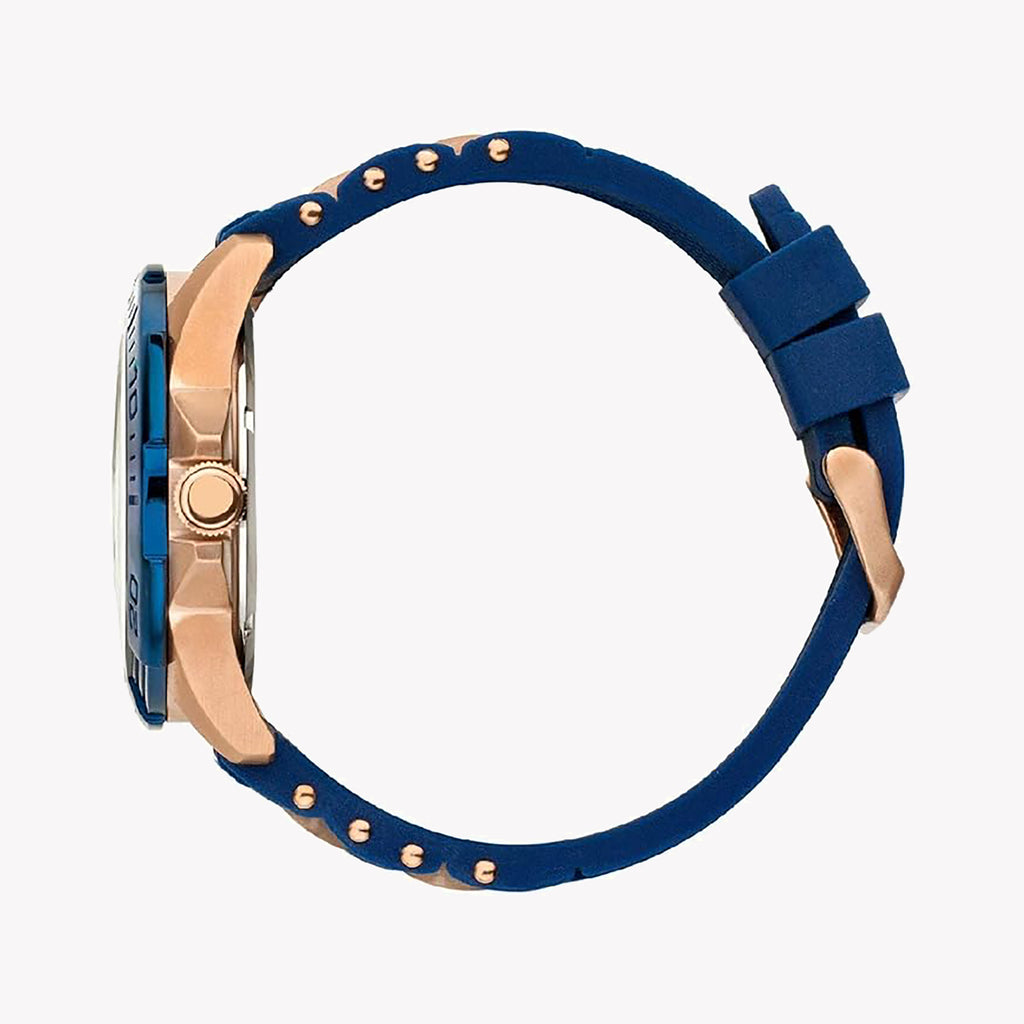 GUESS W0366G4 BOLD TIMEPIECE - STRIKING ROSE GOLD & BLUE DIAL MEN'S WATCH-i-Watch-2