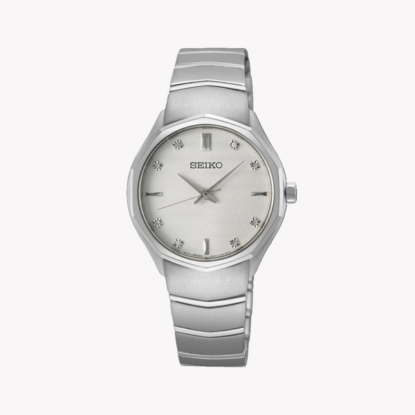 SEIKO Women's Quartz Watch, Silver/Stainless Steel | SUR615P1 by i-watch