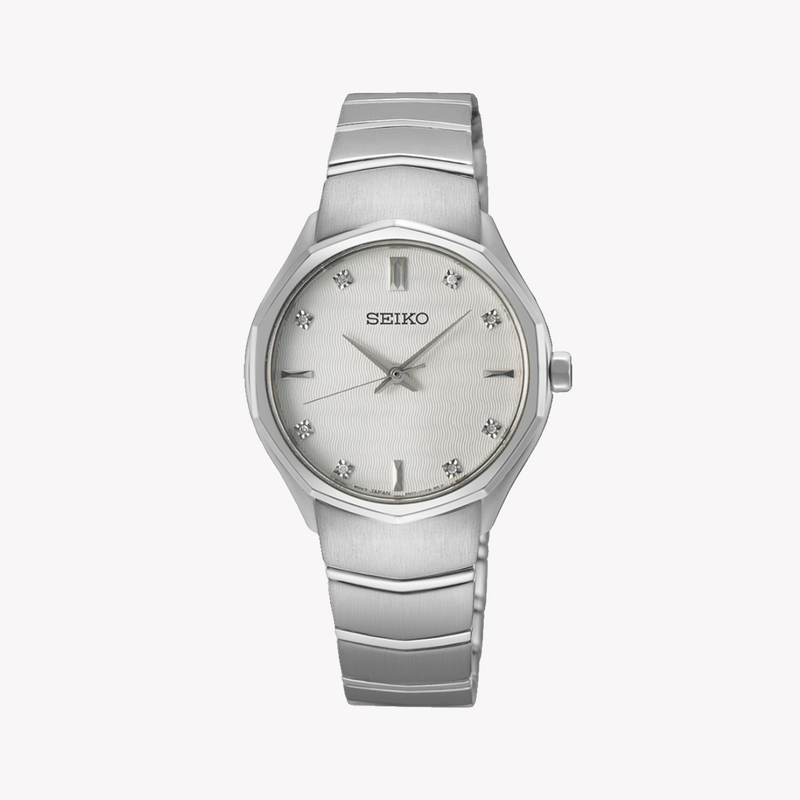 SEIKO Women's Quartz Watch, Silver/Stainless Steel | SUR615P1 by i-watch
