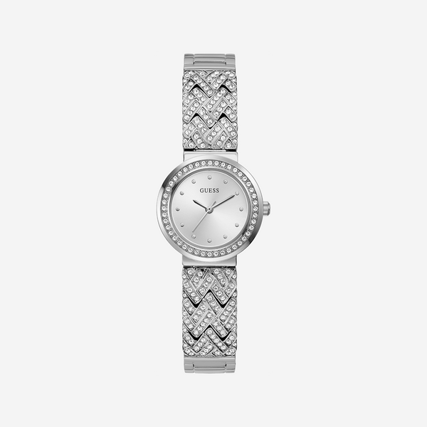 Guess Women's Silver Stainless Steel Watch, Silver Dial | Gw0476l1 by i-watch