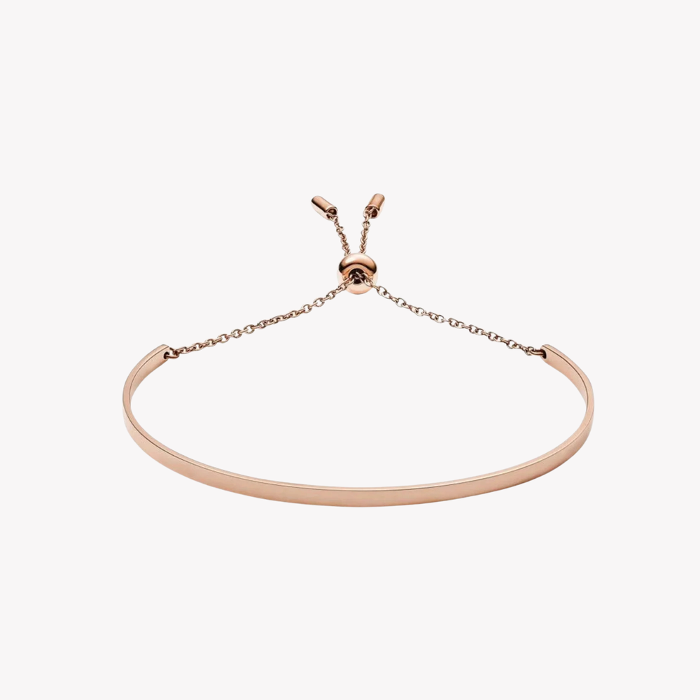Fossil Women's Rose Gold Bracelet, Vintage Iconic Chain | JF03024791