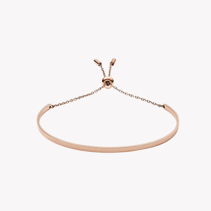 Fossil Women's Rose Gold Bracelet, Vintage Iconic Chain | JF03024791