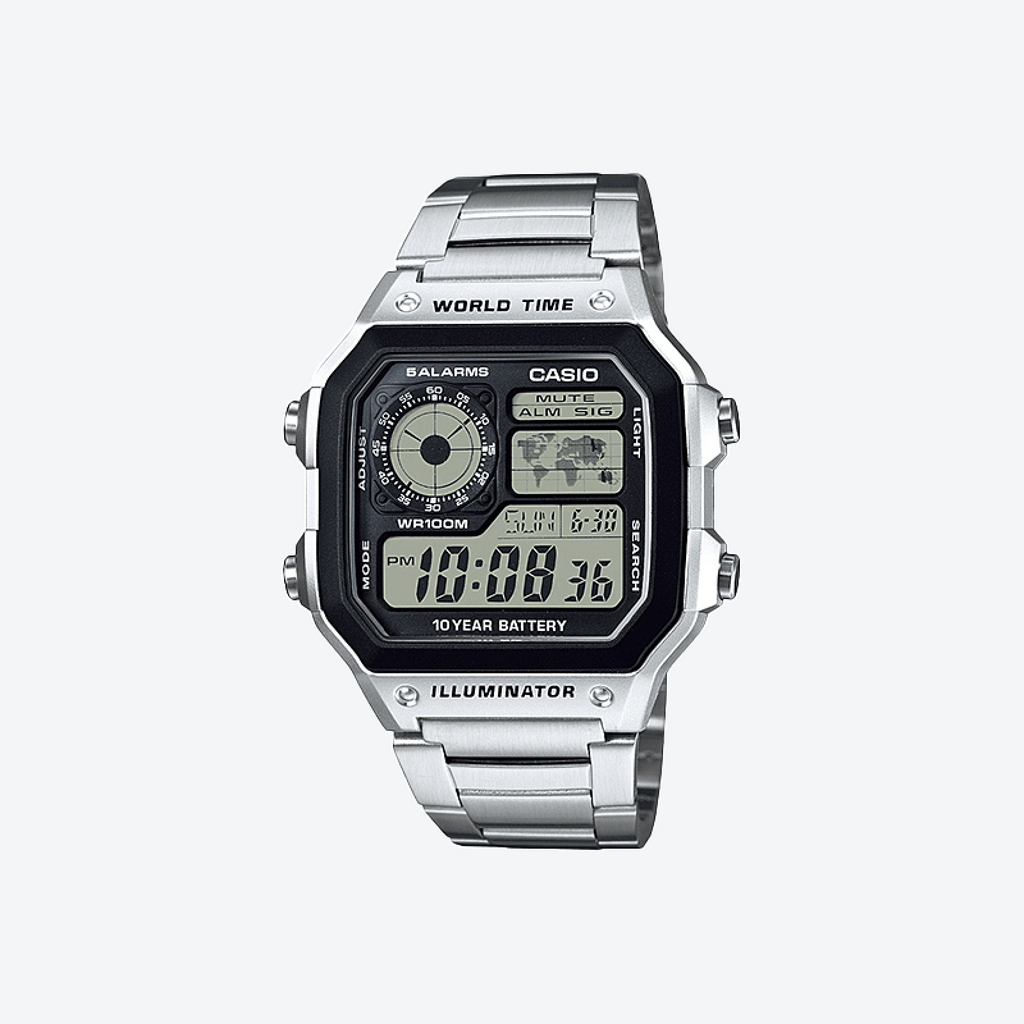 CASIO AE-1200WHD-1AVEF DYNAMIC TIMEPIECE - VERSATILE MEN'S WATCH WITH MULTIFUNCTIONAL FEATURES