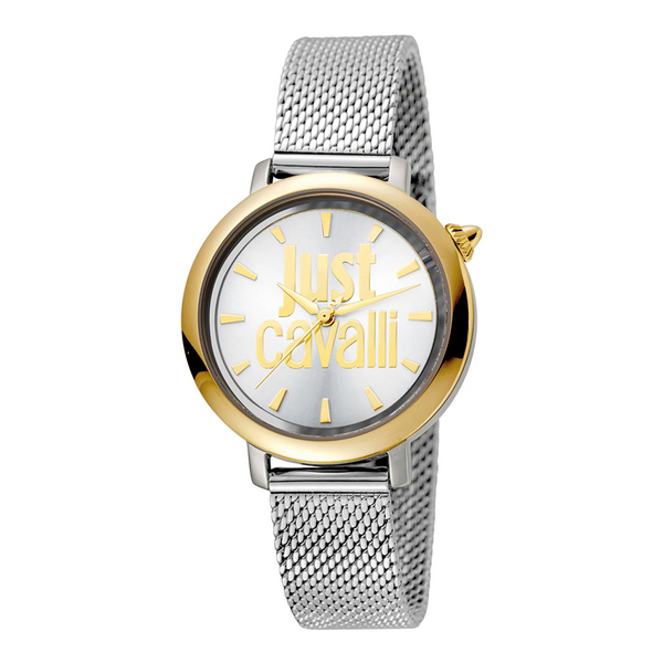 Just Cavalli Women's Silver & Gold Stainless Steel Watch, Silver Case | Jc1l007m0095 by i-watch