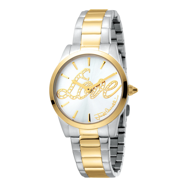 Just Cavalli Women's Silver & Gold Stainless Steel Watch, Silver Stainless Steel Case | Jc1l010m0265 by i-watch
