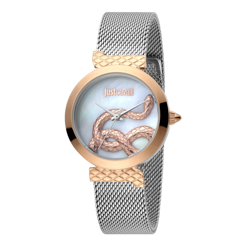 Just Cavalli Women's Silver Stainless Steel Watch, Silver Case | Jc1l091m0095 by i-watch