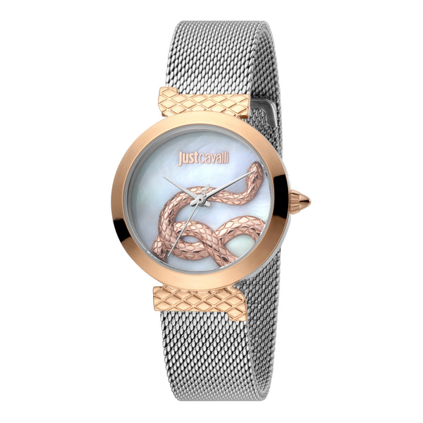 Just Cavalli Women's Silver Stainless Steel Watch, Silver Case | Jc1l091m0095 by i-watch