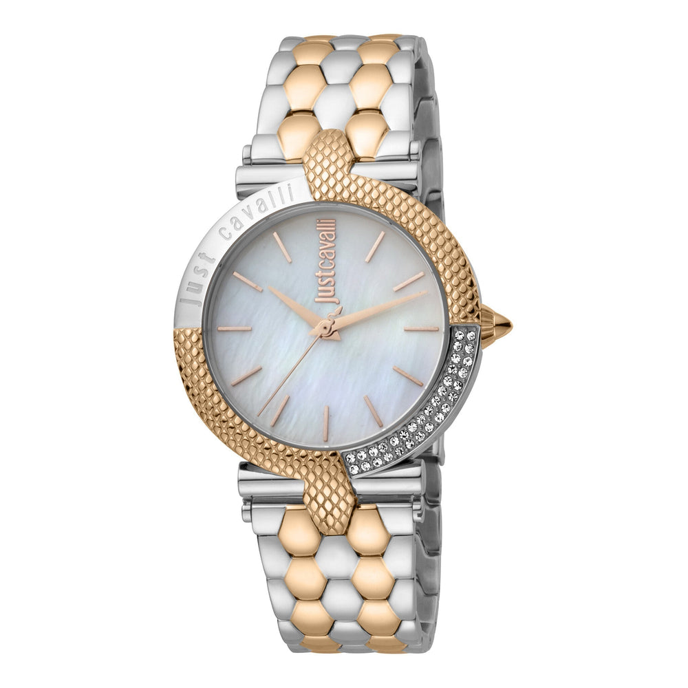 Just Cavalli Women's Silver Stainless Steel Watch, Silver & Rose Gold Band | Jc1l105m0115 by i-watch