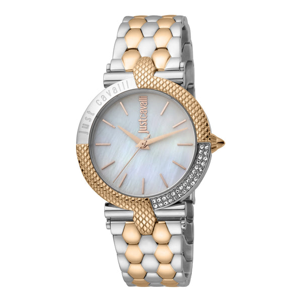 Just Cavalli Women's Silver Stainless Steel Watch, Silver & Rose Gold Band | Jc1l105m0115 by i-watch