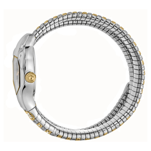 Just Cavalli Women's Watch With Silver & Gold Stainless Steel Case And Stainless Steel Band by i-watch