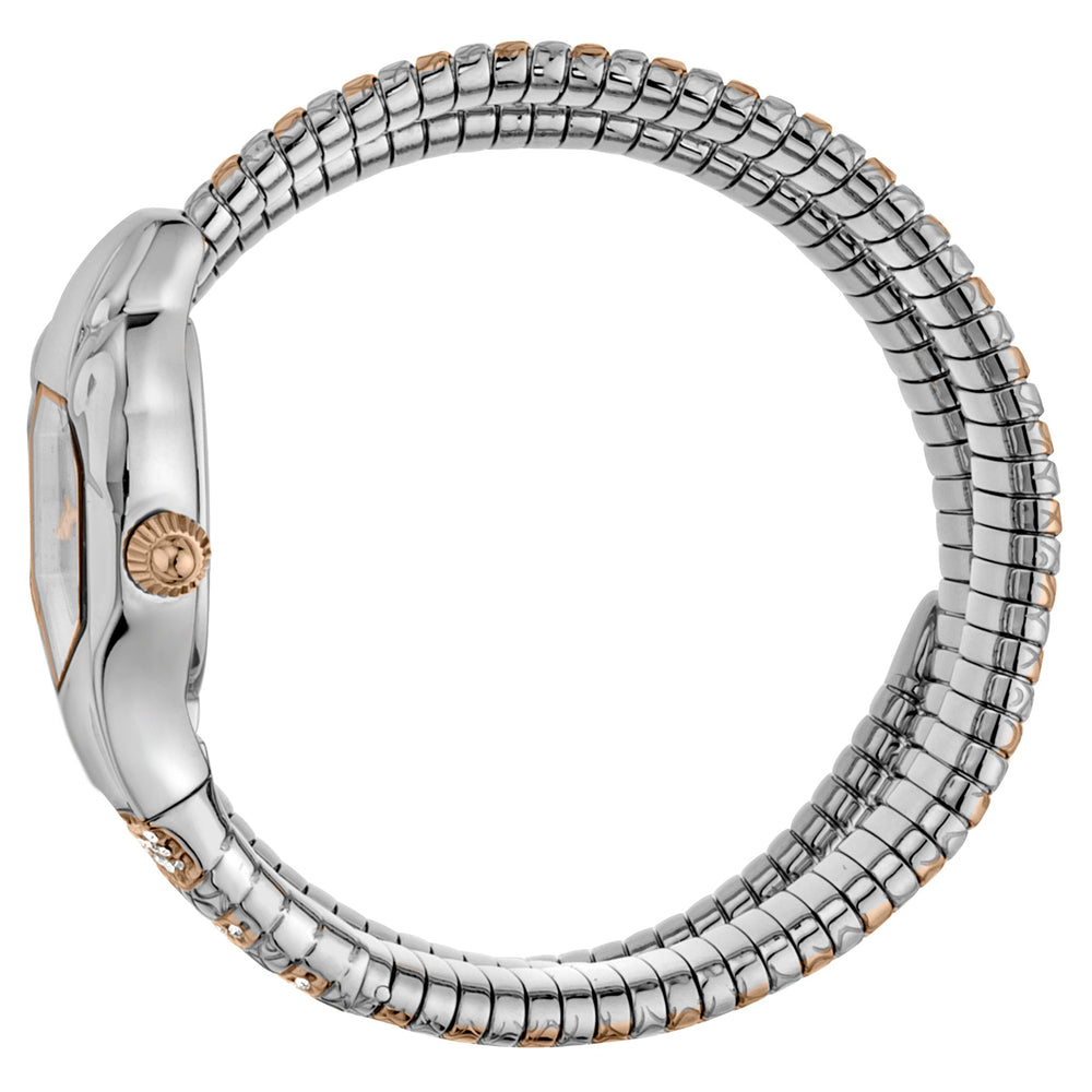 Just Cavalli Women's Watch With Silver & Rose Gold Stainless Steel Case And Stainless Steel Band by i-watch