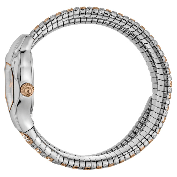 Just Cavalli Women's Watch With Silver & Rose Gold Stainless Steel Case And Stainless Steel Band by i-watch