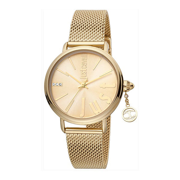 Just Cavalli Women's Watch With Gold Metal Case And Gold Stainless Steel Band by i-watch