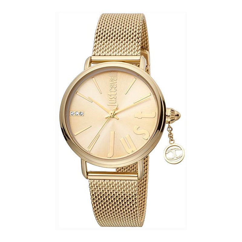 Just Cavalli Women's Watch With Gold Metal Case And Gold Stainless Steel Band by i-watch