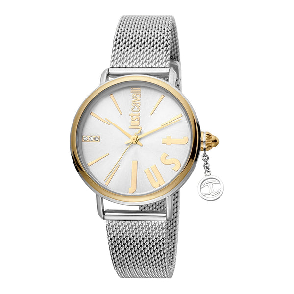 Just Cavalli Women's Silver Metal Case Watch, Silver & Gold Stainless Steel Band | Jc1l119m0085 by i-watch