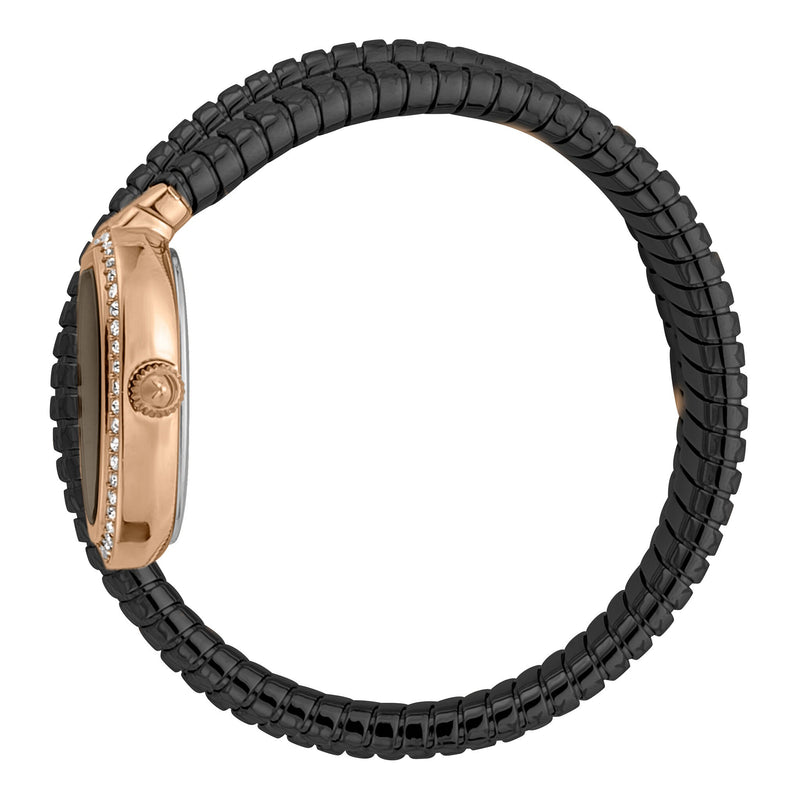 Just Cavalli Women's Rose Gold Stainless Steel Watch, Black Band | Jc1l163m0045 by i-watch