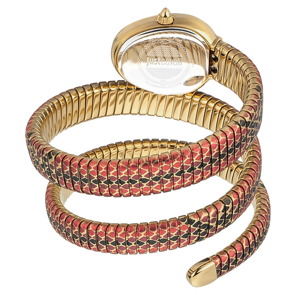 Just Cavalli Women's Gold Stainless Steel Watch, Gold & Red & Black Band | Jc1l163m0245 by i-watch