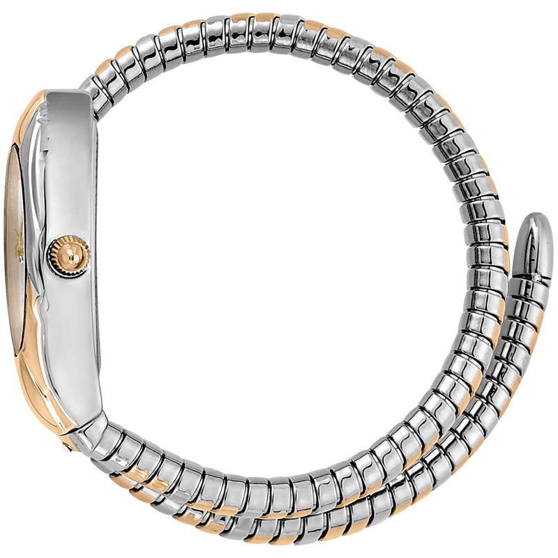 Just Cavalli Women's Silver & Rose Gold Stainless Steel Watch, Case And Band | Jc1l182m0035 by i-watch