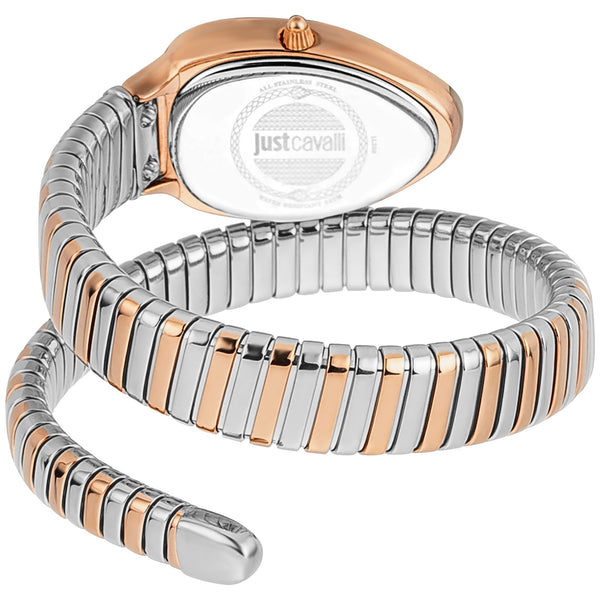 Just Cavalli Women's Rose Gold Stainless Steel Watch, Silver & Rose Gold Band | Jc1l208m0075 by i-watch