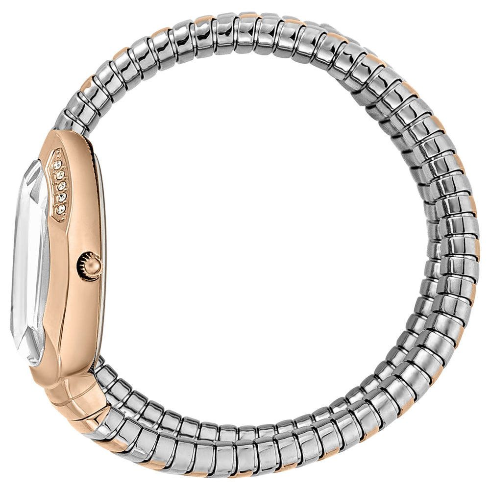 Just Cavalli Women's Rose Gold Stainless Steel Watch, Silver & Rose Gold Band | Jc1l209m0075 by i-watch