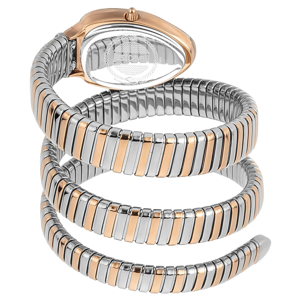 Just Cavalli Women's Rose Gold Stainless Steel Watch, Silver & Rose Gold Band | Jc1l209m0085 by i-watch