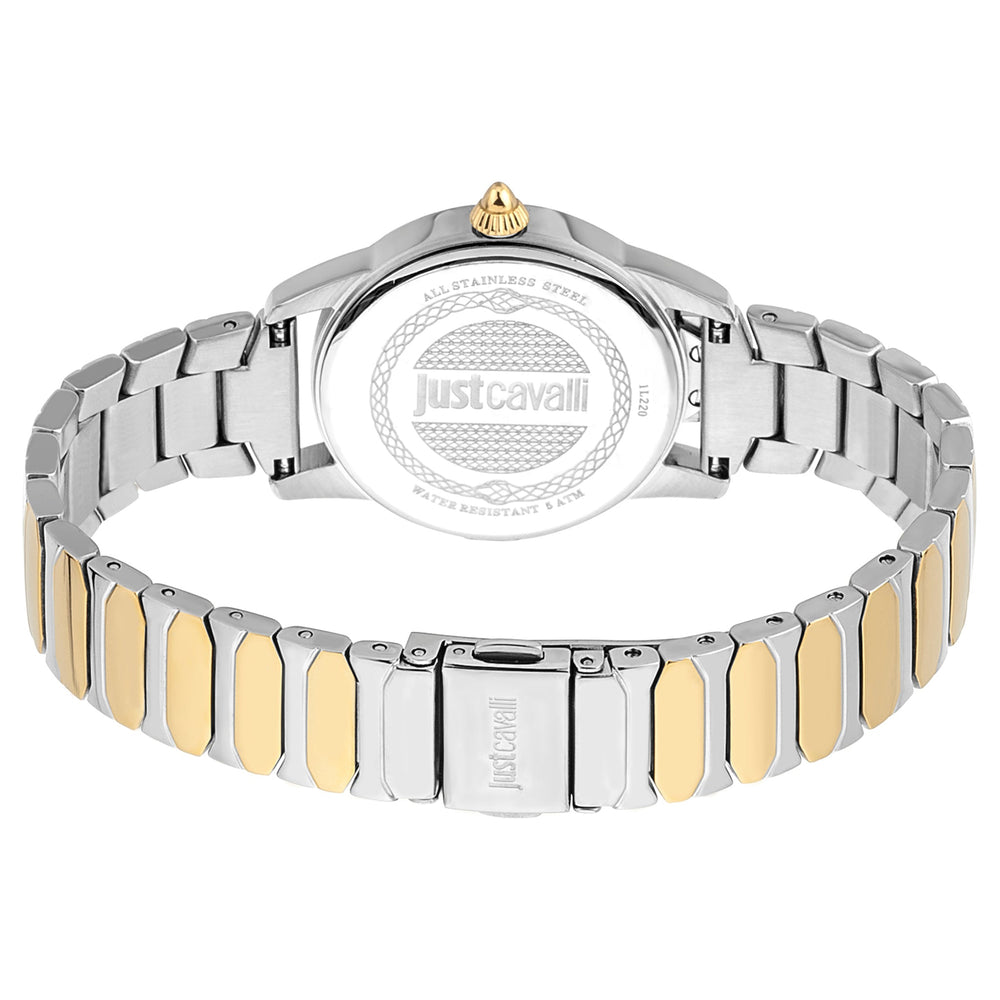 Just Cavalli Women's Silver & Gold Stainless Steel Watch, Case And Band | Jc1l220m0275 by i-watch