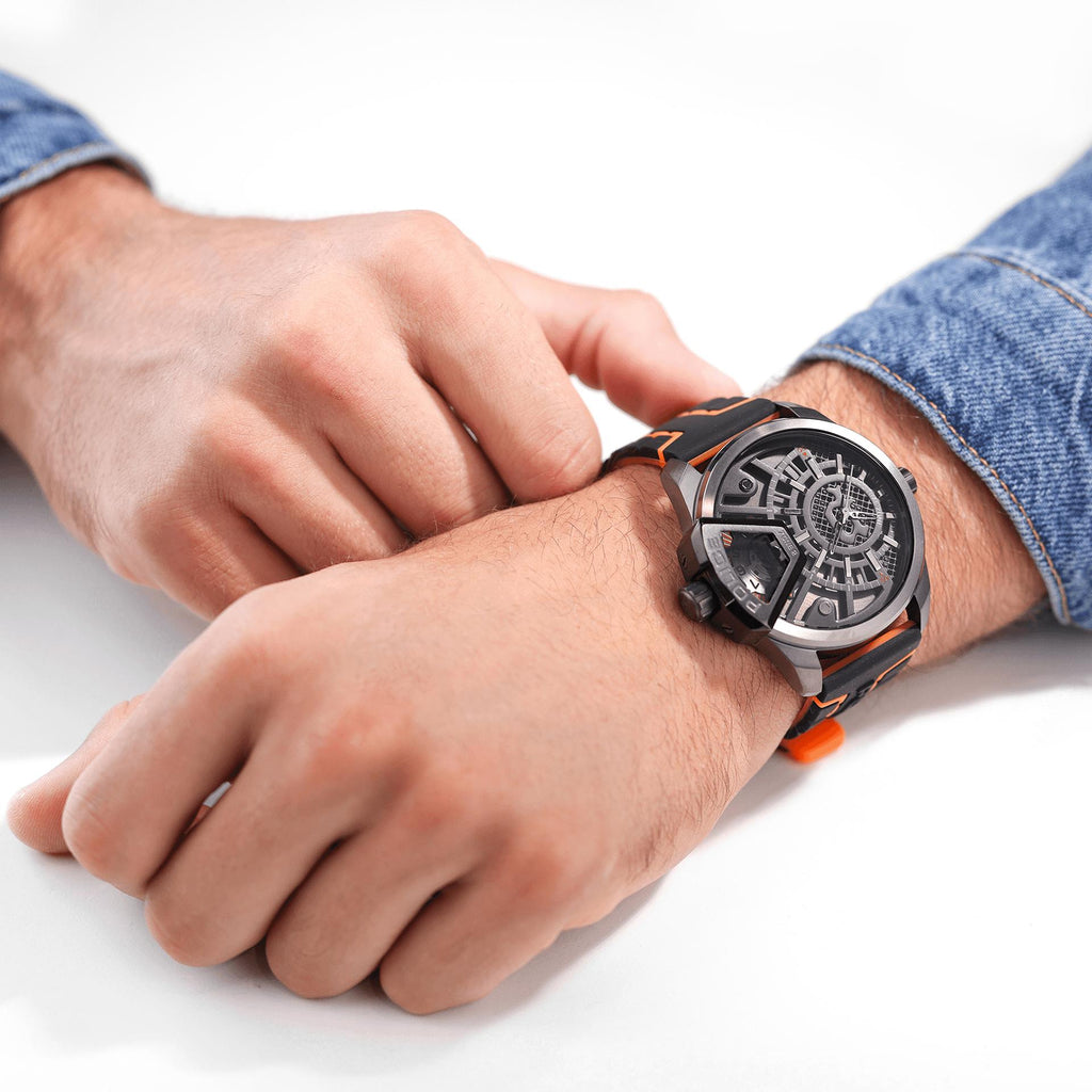 POLICE PEWJM0004201 - STYLISHLY BOLD MEN'S WATCH WITH MULTICOLOR DIAL & SILICONE BAND-i-Watch-5