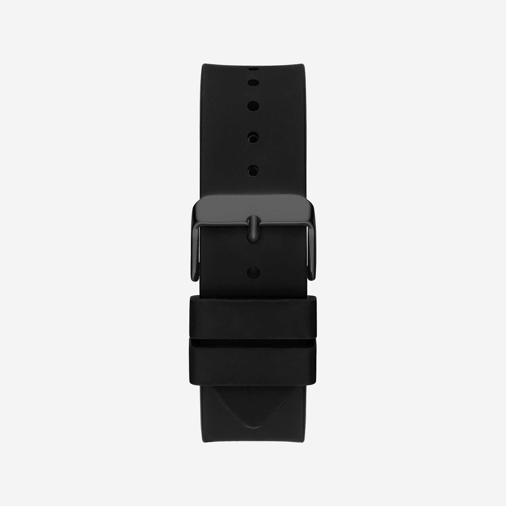 Guess Men's Black Silicone Watch, Stainless Steel Case | W1302g2 by i-watch