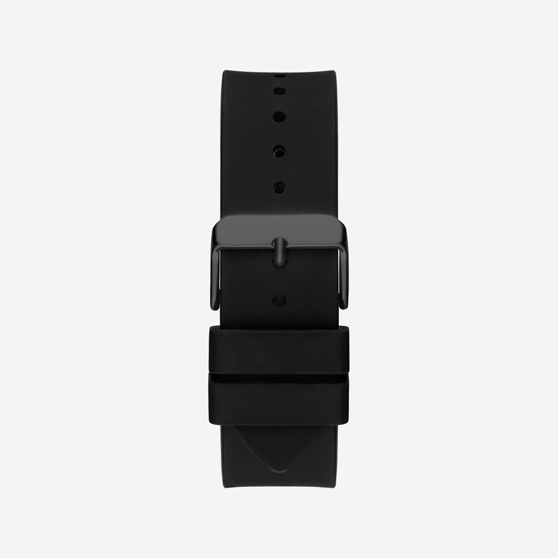 Guess Men's Black Silicone Watch, Stainless Steel Case | W1302g2 by i-watch