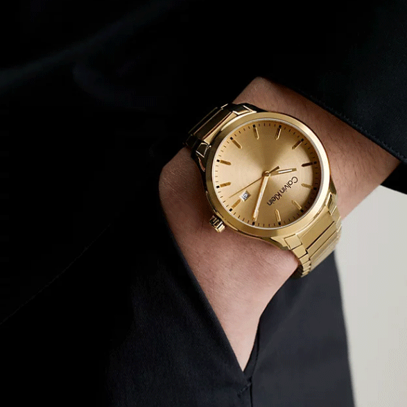 CALVIN KLEIN MOD. 25200349 - GOLD STATEMENT WATCH FOR MEN-i-Watch-3