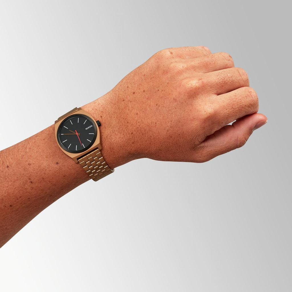 NIXON A045-5145 BOLD SOPHISTICATION - BLACK & BROWN STAINLESS STEEL TIMEPIECE-i-Watch-3